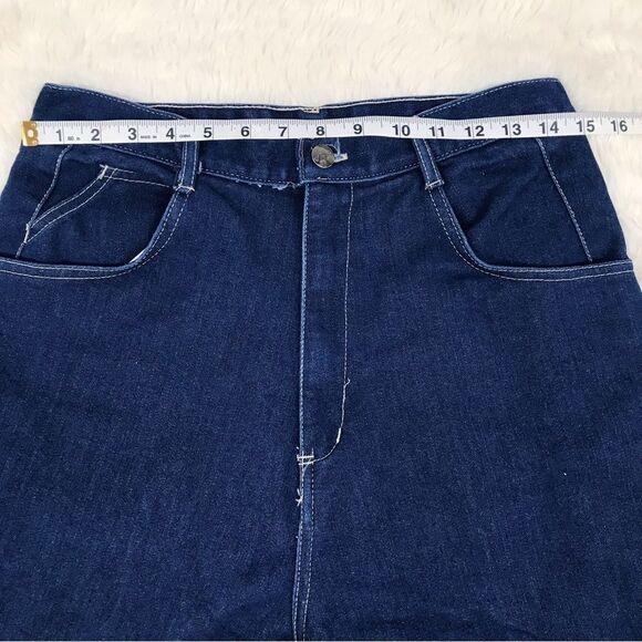Vintage GITANO 80s High Rise Mom Jeans Tapered Leg Dark Wash Size 14 Tall Long - Picture 8 of 12